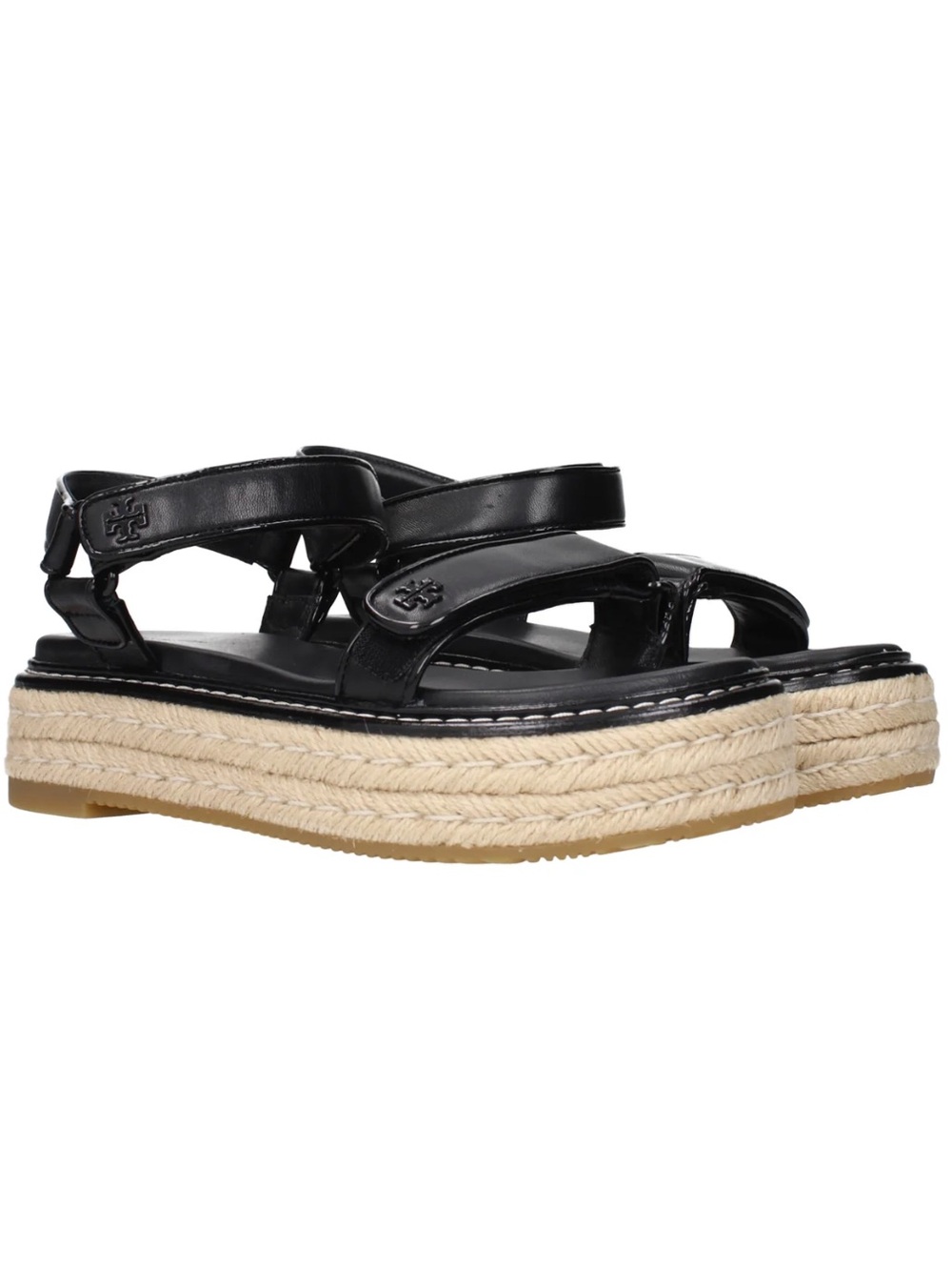 NEW Tory Burch Espadrille Sport Sandals in Perfect Black